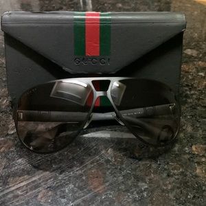 Black Gucci sunglasses
